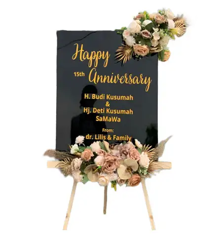 Papan Bunga Akrilik Hager
